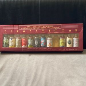 Classic Cocktail Mixers Set - 11 Bottles Pack (missing 1)